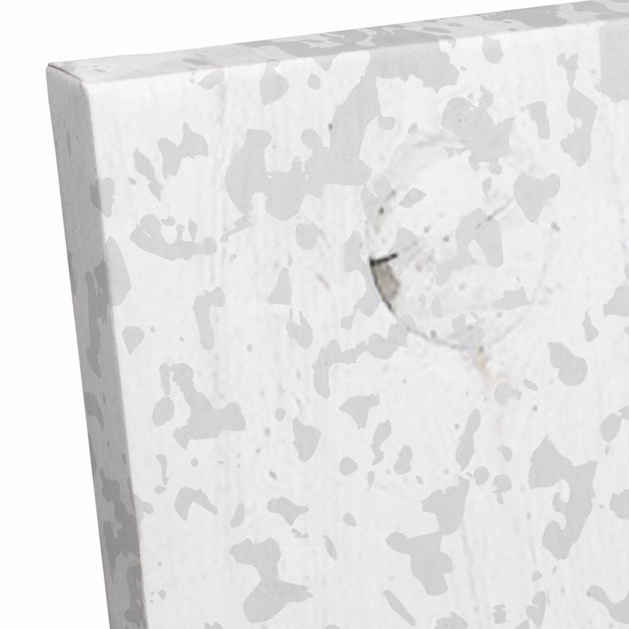 Grey And Blush Geo Abstract 24" x 36" Canvas Wall Art